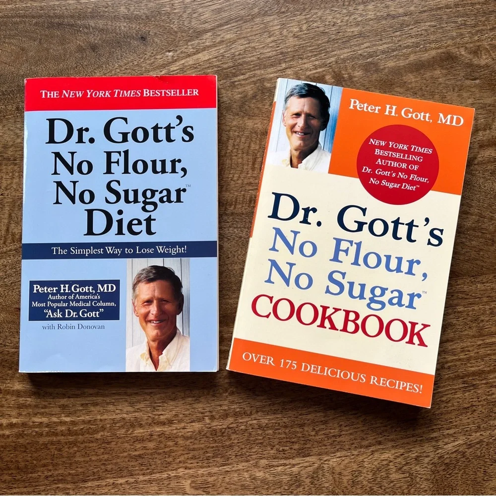 Dr Gott’s Book Bundle No Flour No Sugar Diet Book & No Flour No Sugar Cookbook